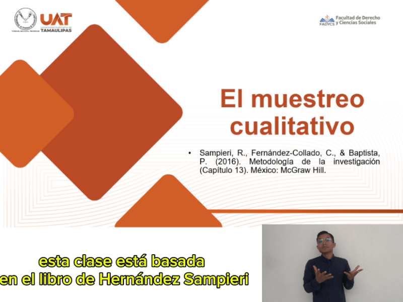 El Muestreo cualitativo