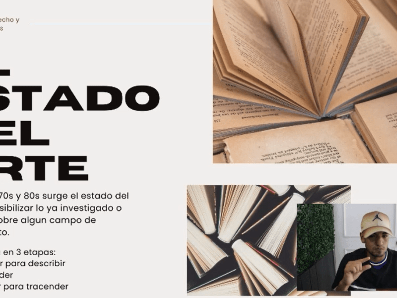 Construcción del Estado del&nbsp;Arte.